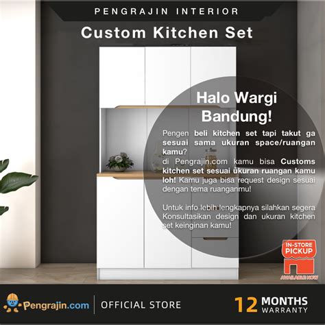 Jual Custom Kitchen Set HPL Minimalist Shopee Indonesia