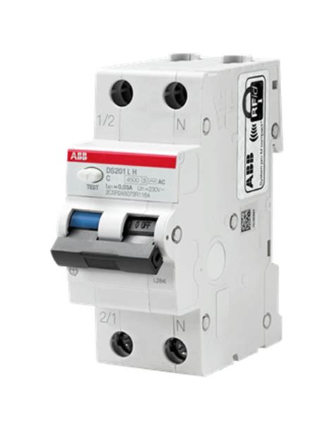 Interruptor Magnetotérmico Diferencial Abb Ds201lh 10a Curva C 30ma Ac Matyco