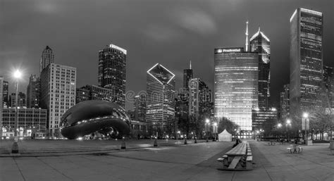 Chicago bean at night editorial stock image. Image of city - 123260064