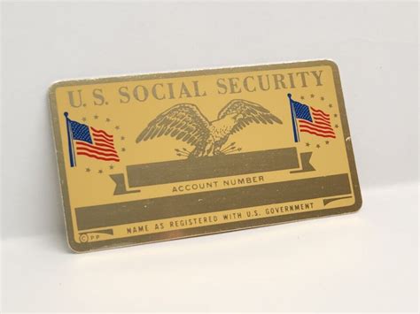 Metal Social Security Card Products For Sale Ebay