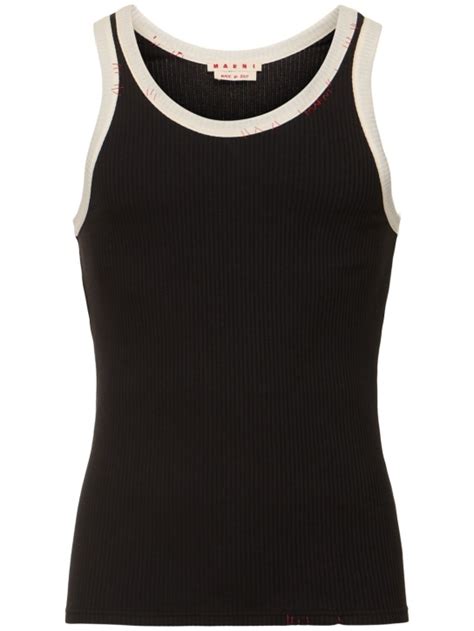 Ribbed Jersey Tank Top Marni Men Luisaviaroma