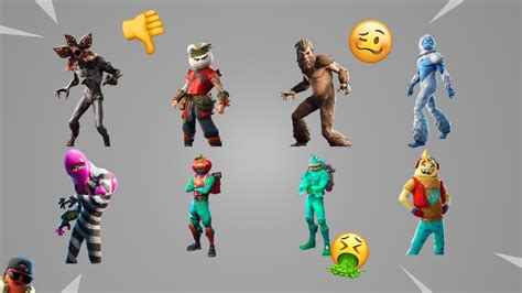 The Worst Fortnite Skins Of All Time Otosection