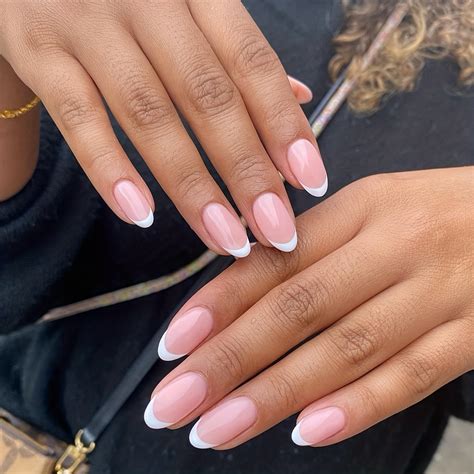 Almond French Tip Nails Cheap Purchase Americanprime Br