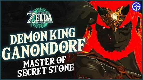 Demon King Ganondorf Master Of Secret Stone Zelda Totk Boss Fight