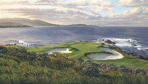 Golf Art Pebble Beach 7th Hole Print