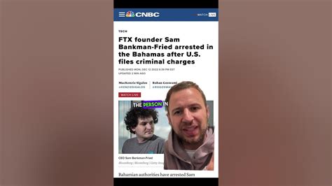 Ftx Founder Sam Bankman Fried Was Arrested On Fraud Charges In The Southern District Of Ny Youtube