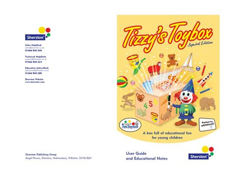 Sherston Tizzys Toybox User Manual Pdf Download Manualslib