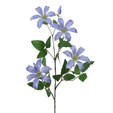 Viv Home Luxuries Clematis Zijden Bloem Blauw Groot Cm