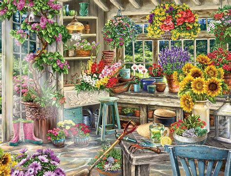 Gardener S Paradise Adult Puzzles Jigsaw Puzzles Products Ca En Gardener S Paradise