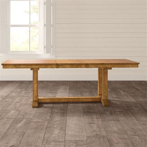 Laurel Foundry Modern Farmhouse Shaler Extendable Solid Wood Dining