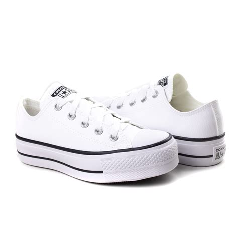 All Star Branco Plataforma - Tênis Plataforma All Star Converse - Branco - CT09830001