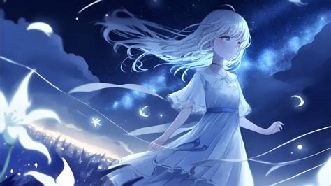 Anime Girl Wallpaper 4k Stars Surreal Cold 5k