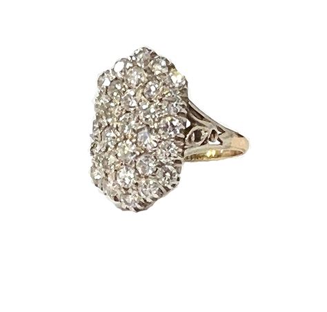 Vintage Diamond Cluster Ring