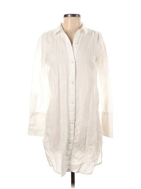 J Crew Ivory Long Sleeve Button Down Shirt Size Xs 73 Off Thredup