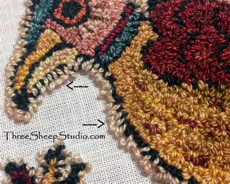 How To Keep The Details Of A Punch Needle Design Crisp And Clear