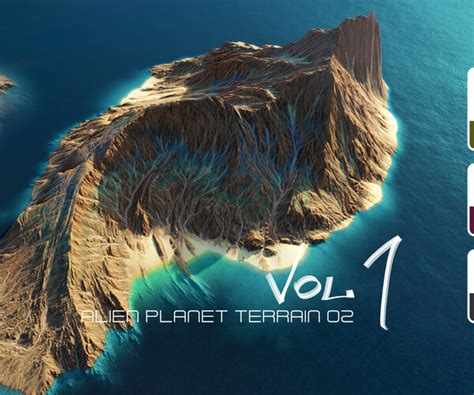 ArtStation - Alien planet terrain 02 | Resources