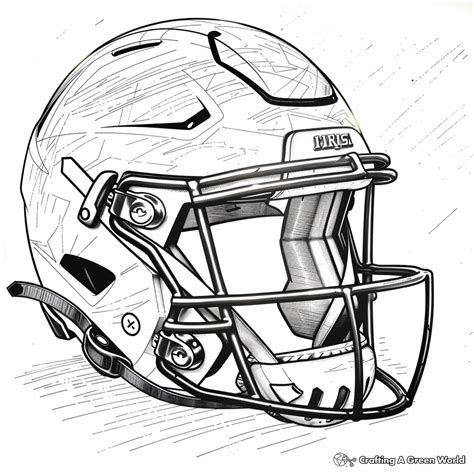 Football Helmet Coloring Pages - Free & Printable!