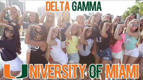 University Of Miami Delta Gamma 2015 Recruitment Youtube