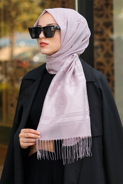 Montreal Collection Printed Hijab Light Pink Um Anas Islamic