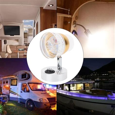 Clairage De Yacht V V Led Double T Tes Spot Interrupteur Ovale