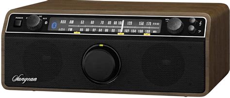 Sangean WR 12 BT Walnuss Desk Radio FM AM AUX Bluetooth Wood Conrad