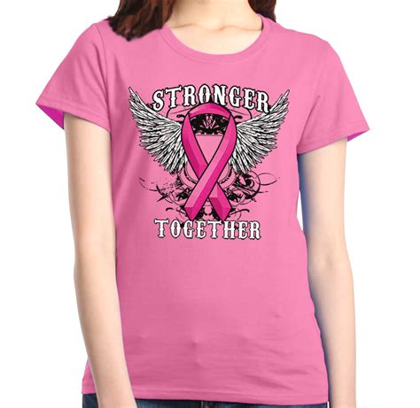 Shop4ever Shop4ever Womens Stronger Together Breast Cancer Awareness