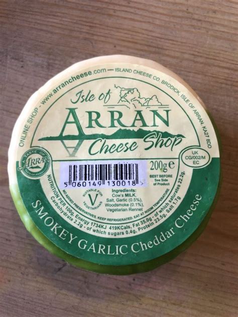 Isle of Arran Smokey Garlic Cheddar Cheese | The Storehouse Restaurant