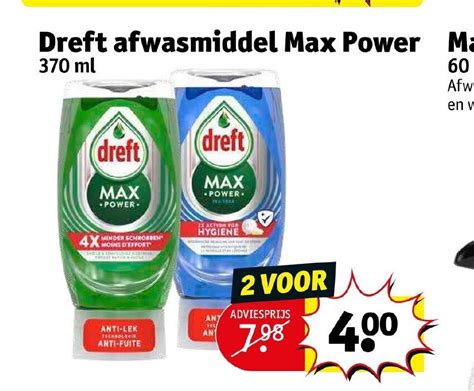 Dreft Afwasmiddel Max Power Ml Aanbieding Bij Kruidvat