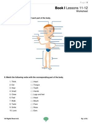 Primary Progression Test Stage 3 English Paper 1 PDF Senses