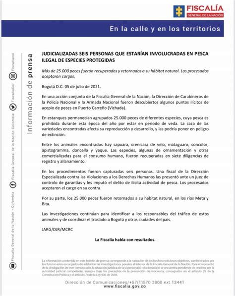 Fiscalía Colombia on Twitter ATENCIÓN Judicializadas seis personas