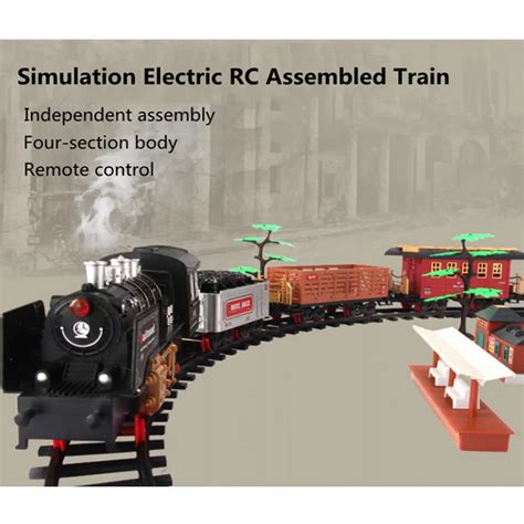 high simulation steam spray  rc steam train cm large track