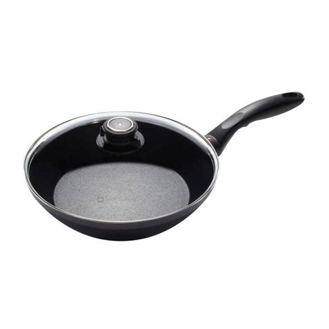 Swiss Diamond Nonstick Edge Stir Fry Pan with Lid-SD6524c - The Home Depot