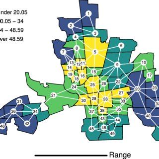 Marginal Variances By Location For Columbus Crime Data A