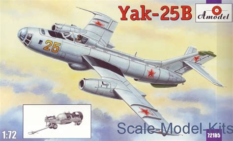 Yakovlev Yak-25B-Amodel plastic scale model kit in 1:72 scale (amodel ...