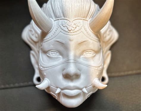 Hannya Namanari Wall Mask 3d Printed Wall Décor For House Japanese