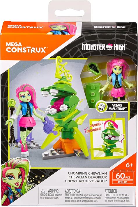 Mega Construx Monster High Chomping Chewlian Building Set Building