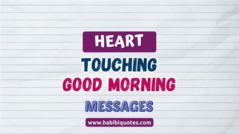 175 Heart Touching Good Morning Messages