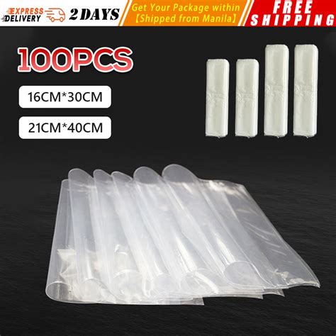 100pcsPOF Heat Shrink Film Transparent Wrap Packaging Bags Storage