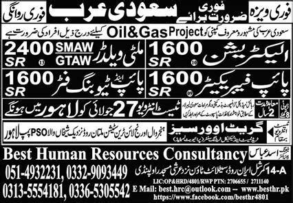 Smaw Welder Electrician Jobs In Saudi Arabia Job