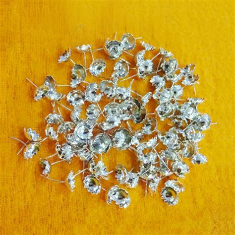 Silver Coated Flowers For Lakshmi Devi Pooja 108 Flowers