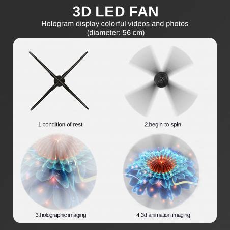 Z Cm Splicing D Led Holographic Fan D Air Hologram Display For