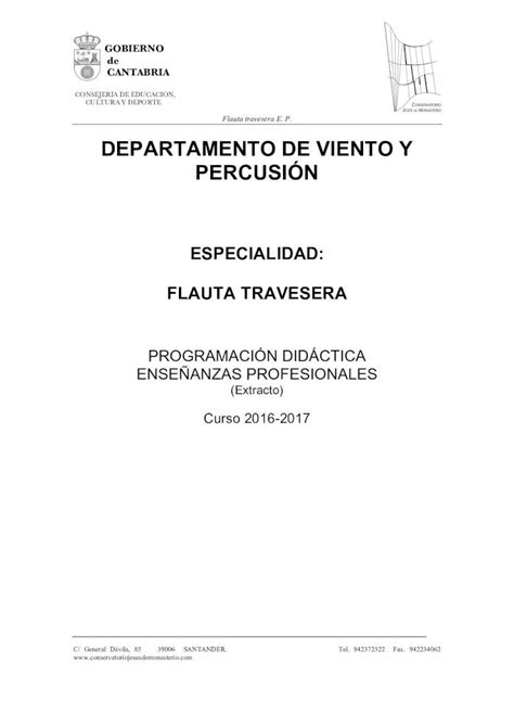 Pdf Flauta Travesera E P Departamento De Viento Y Percusi N