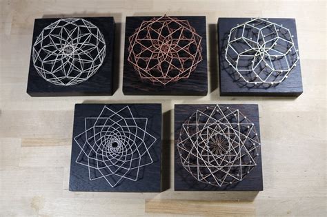 String Art Mandala Toroidal Sacred Geometry Etsy De