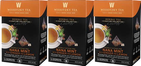 Amazon WISSOTZKY Mahogany Tea Chest 9 Flavors 5 45 Ounce Boxes