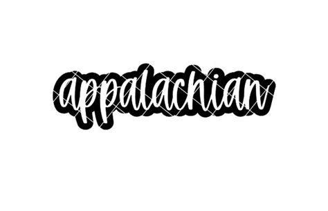 Appalachian Svgdxfpng File For Cutting Machines Or Etsy