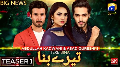 Tere Bina Teaser 1 Wahaj Ali Yumna Zaidi Feroz Khan Upcoming New