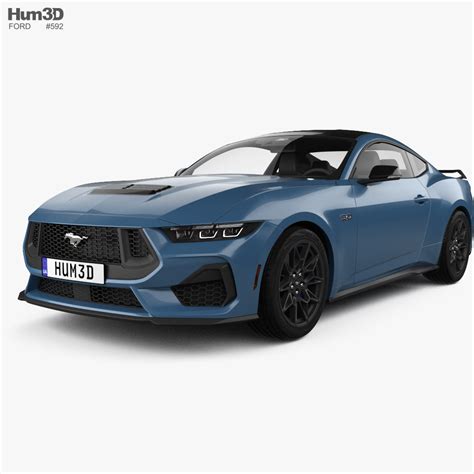 Ford Mustang GT US Spec Coupe 2024 3D Model Vehicles On Hum3D