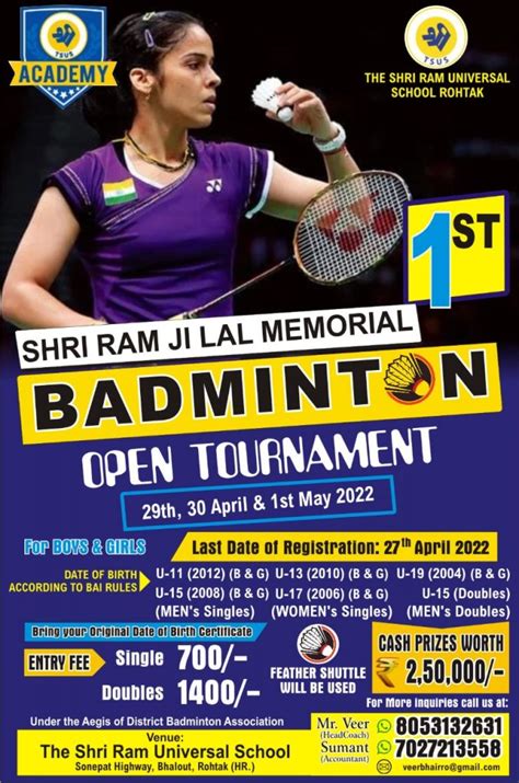 Badminton Tournament Near Me 2024 - Dreddy Clemmie