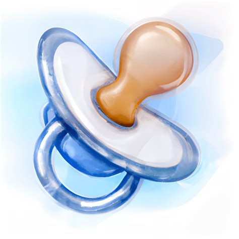 Cute Pacifier Waterpaint Graphic · Creative Fabrica