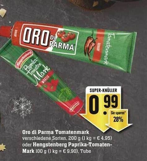 Oro Di Parma Tomatenmark Oder Hengstenberg Paprika Tomatenmark Angebot